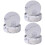 21Pc PU Coasters White Marble Cup Mats with Stand for Drinks 6