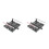 2Pcs Plastic Toy Train Track Accessories Dark Grey Railway Road Block 6