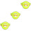 3Pcs Hardhat Sun Shade Green Fabric Visor with Neck Shade Adjustable 7