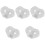 5Paren Siliconen Ruitenwisser Armgat Wit Set 5