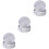 21Pc PU Coasters White Marble Cup Mats with Stand for Drinks 5