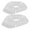 5Paren Siliconen Ruitenwisser Armgat Wit Set 3