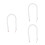 6Pcs Fine Workmanship White Bag Pearl Chain Practical Handbag Strap 8