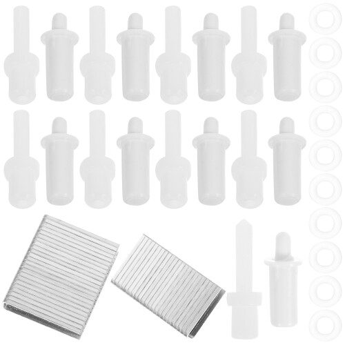 2Sets Rolluik Reparatiepins Wit Plastic Metaal & 2