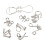 2St Intelligente Metaalpuzzel Set Breinspel Kinderen 1
