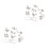 2St Intelligente Metaalpuzzel Set Breinspel Kinderen 6