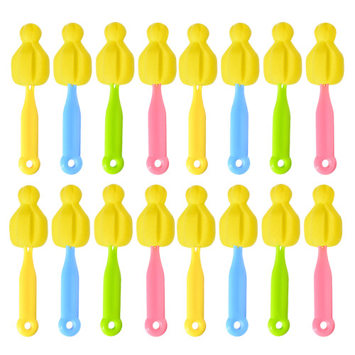 80Pièces Brosse Éponge Bébé Nettoyage Tétine Douce 1
