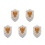 5Pcs Plastic Medieval Knight Shield Multi Cosplay Toy Prop 4