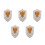5Pcs Plastic Medieval Knight Shield Multi Cosplay Toy Prop 5