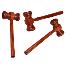 24Pcs Red Mini Wooden Gavel Kids Toy for Roleplay