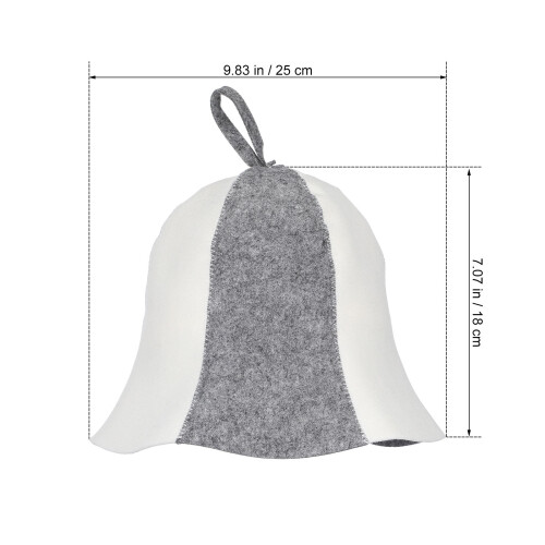 10Pcs Comfortable Thickened Felt Sauna Hats for Home Sauna Bathing Use 1