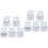 10Pcs Glass Yogurt Jars White Smooth Surface Dessert Cups for Pudding 3
