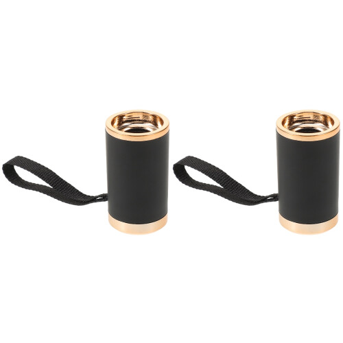 2Pcs Compact Black Plastic Folding Umbrella Handles Easy Repair Grip 2