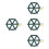 4Pcs Green PP Pirate Ship Steering Wheel for Backyard Swing Playset 7