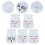 10Pcs Glass Yogurt Jars White Smooth Surface Dessert Cups for Pudding 7