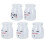10Pcs Glass Yogurt Jars White Smooth Surface Dessert Cups for Pudding 6