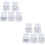 10Pcs Glass Yogurt Jars White Smooth Surface Dessert Cups for Pudding 4