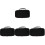 4Pcs Large-Capacity Mic Storage Pouches with Handle and Zipper Closure 2