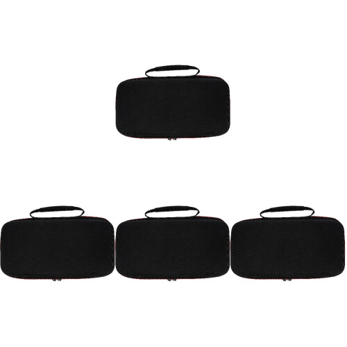 4Pcs Large-Capacity Mic Storage Pouches with Handle and Zipper Closure 1