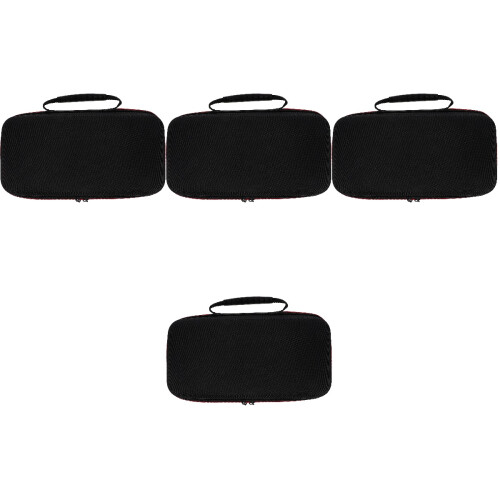 4Pcs Large-Capacity Mic Storage Pouches with Handle and Zipper Closure 2