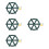 4Pcs Green PP Pirate Ship Steering Wheel for Backyard Swing Playset 8