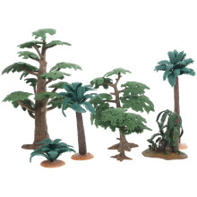 21Pc PVC Plastic Model Trees Miniature Landscape Decor for Sand Table