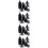 120Pcs Black Plastic Cone Planter Inserts for Pots Mesh Drainage Pads 10