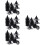 120Pcs Black Plastic Cone Planter Inserts for Pots Mesh Drainage Pads 9