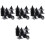 120Pcs Black Plastic Cone Planter Inserts for Pots Mesh Drainage Pads 5