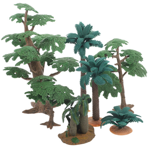 21Pc PVC Plastic Model Trees Miniature Landscape Decor for Sand Table 1