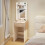 Homcom (White) HOMCOM Compact Dressing Table with Lighted Mirror Open Shelves Drawer 1