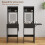 Homcom (Black) HOMCOM Compact Dressing Table with Lighted Mirror Open Shelves Drawer 5