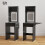 Homcom (Black) HOMCOM Compact Dressing Table with Lighted Mirror Open Shelves Drawer 3