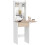 Homcom (White) HOMCOM Compact Dressing Table with Lighted Mirror Open Shelves Drawer 2