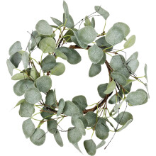 Ghirlanda artificiale di bosso primaverile da 50 cm per la porta d'ingresso – Per interni/esterni, decorazione rustica per tutto l'anno,