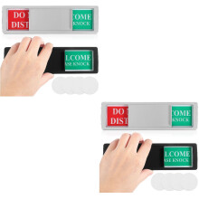 FRCOLOR 4 Pcs Privacy Sign Do Not Disturb Welcome Please Knock Magnetic Slider for Conference Office