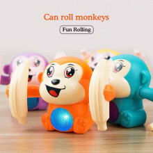SSKFHGI Orange Bag Electric Tumbling Monkey Learning To Climb Induction Tumbling Banana Monkey With Sound And Light Tumbling Welfare Toys