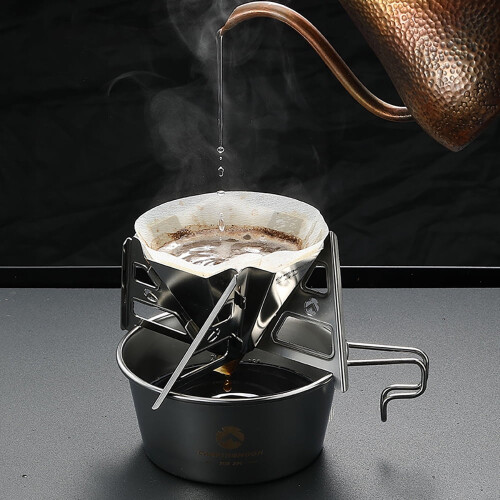 Portable Stainless Steel Reusable Coffee Filter Rack – Compatible with Dripper