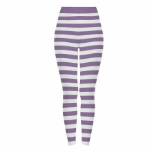 Dámské pruhované jógové kalhoty na Halloween – měkké kartáčované, elastické legíny na cosplay a fitness, S-3XL, vícebarevné