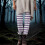 Γυναικείο παντελόνι γιόγκα με ρίγες για το Halloween – Ελαστικό κολάν με απαλή πλέξη 2