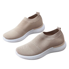 All-Season Sneakers Young Ladies Shoes Loose Fashion Anti-Slip Sole Casual Mesh Breathable Women's Sports Shoes US:5.5(36)