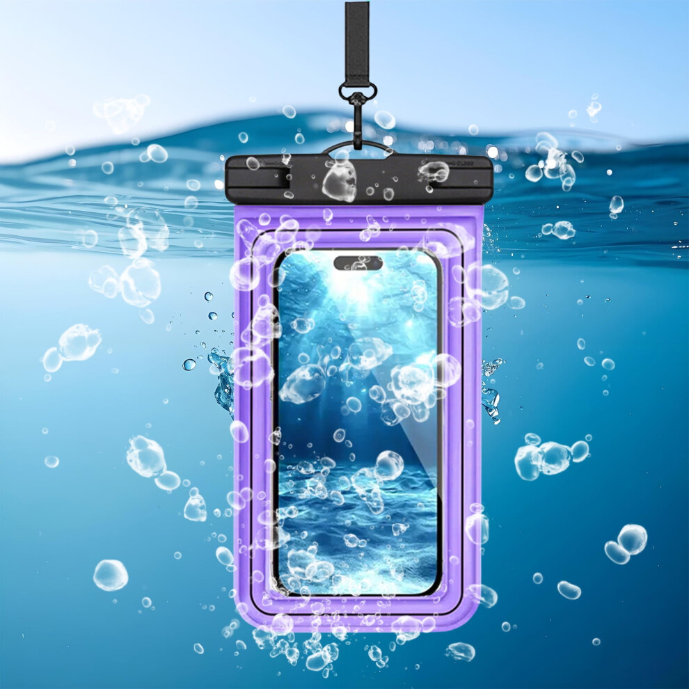 Waterproof Phone Pouch, Durable Touchscreen Compatible For Swimming Hiking Travel, Snug Fit Heavy Duty Outdoor Waterproof Case For Smartphones 9555307585596
