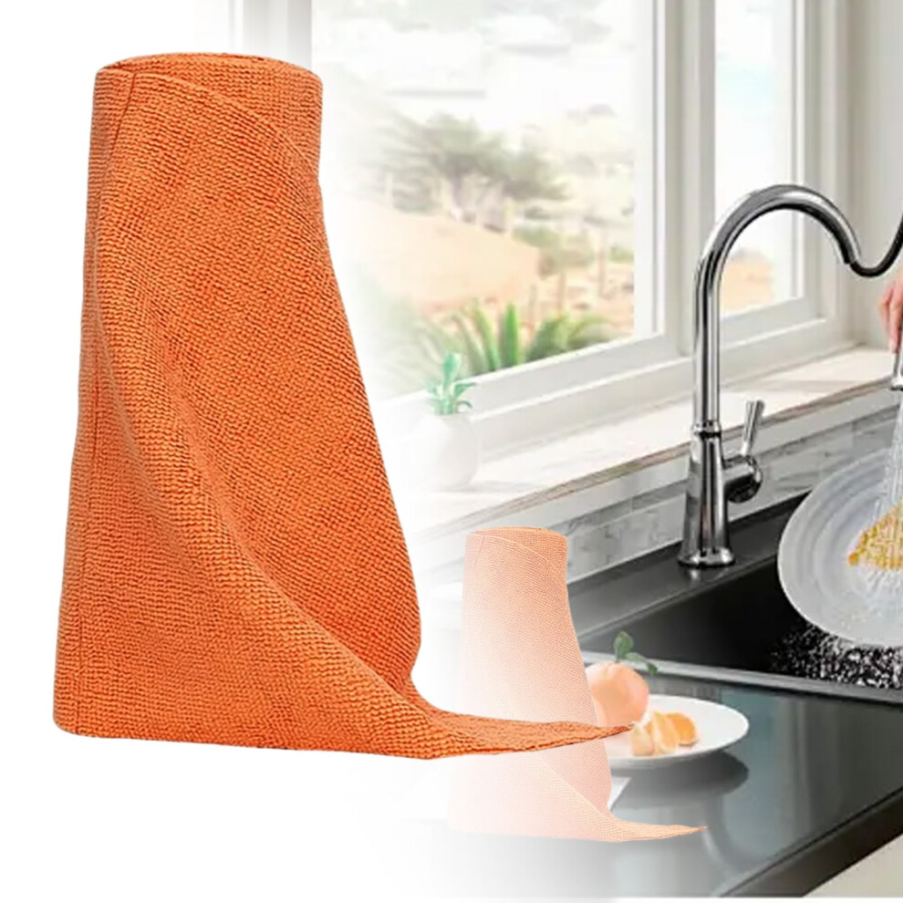 Microfiber Cleaning Cloth Roll 20 Sheets Orange 959110313305