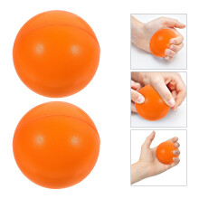 Lot de 12 compresses orange en polyuréthane pour la thérapie de la main, idéales pour une utilisation scolaire et le renforcement musculaire.