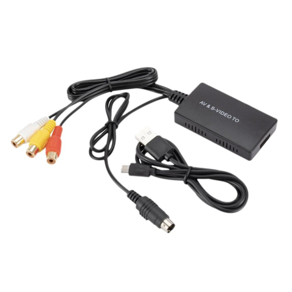 Av S-Video Video To Hdmi-Compatible Converter For Hdtv Dvd Stb 9322103828192