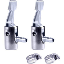 Mandrină pneumatică cu blocare complet metalică de 1/4", mandrină portabilă pentru umflarea anvelopelor cu conector bariton - pachet de 2,