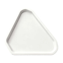 Driehoekig, verdikt plastic dienblad – hittebestendig, mat, antislip serveer- en bewaardienblad voor thuis/restaurant