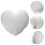 Μαξιλάρι Homoyoyo White Heart Εσωτερικό από PP Βαμβάκι και Πολυεστέρα για Άνεση στον Καναπέ 3