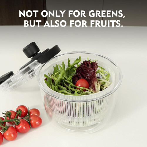 Στεγνωτήριο μαρουλιού Salad Spinner, Πλυντήριο λαχανικών με χειροκίνητη περιστροφή 2
