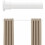 Varão de cortina de alta resistência, ajustável de 42 a 123 polegadas (107 a 312 cm), sem necessidade de furar, ideal para janelas e varandas, 1